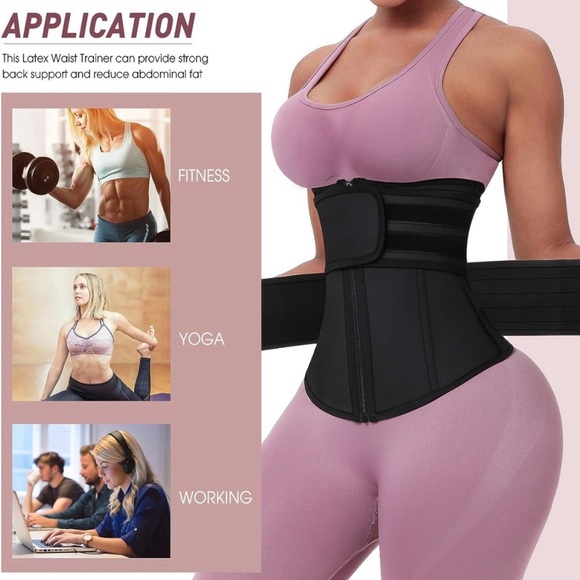 Waist Trainer for Women 2 Straps 7 Bones Workout Sauna Trimmer Exercise … - Picture 7 of 14